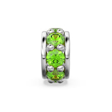 Load image into Gallery viewer, 18k Solid Yellow Gold 3.8mm Peridot Eternity Rondelle Wheel Bead - Jalvi &amp; Co.