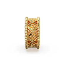 Load image into Gallery viewer, 18k Solid Yellow Gold 7mm Fancy Spacer Finding Hefty Bead 5mm Large Hole - Jalvi &amp; Co.