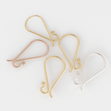 Load image into Gallery viewer, 18k Solid Yellow Gold Earwires With Daisy Ends 1 pair - Jalvi &amp; Co.