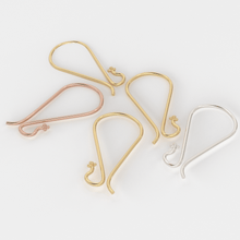 Load image into Gallery viewer, 18k Solid Yellow Gold Earwires With Daisy Ends 1 pair - Jalvi &amp; Co.