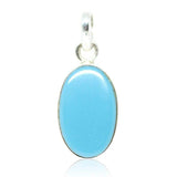 2.3g, Totally Handmade Arizona Turquoise Quartz 925 Sterling Silver Pendant, Turquoise Pendant