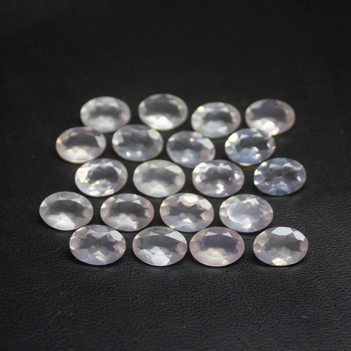 2 matching pair Pink Rose Quartz Oval Cut Shape Loose Gemstone 14x10mm - Jalvi & Co.