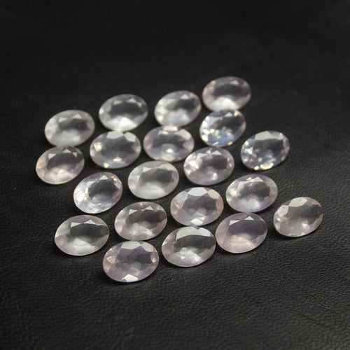 2 matching pair Pink Rose Quartz Oval Cut Shape Loose Gemstone 14x10mm - Jalvi & Co.