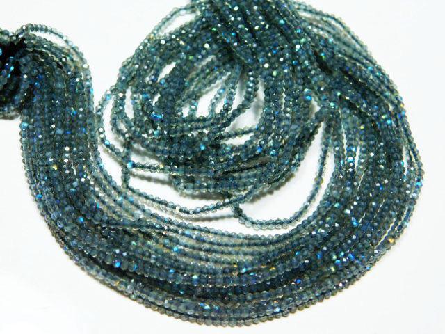 2 Strand Fire Flashy Labradorite Faceted Rondelle Loose Gemstone Beads 2mm 13" - Jalvi & Co.