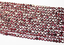Load image into Gallery viewer, 2 Strand Lot Natural Rhodolite Garnet Faceted Round Coin Loose Gem Beads 13&quot; 5mm - Jalvi &amp; Co.