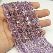 Load image into Gallery viewer, 2 Strand Lot Pink Amethyst Smooth Pear Drop Gemstone Loose Beads 13&quot; 8mm 10mm - Jalvi &amp; Co.