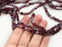Load image into Gallery viewer, 2 Strands Red Garnet Smooth Round Coin Gemstone Loose Beads Strand 6mm 14&quot; - Jalvi &amp; Co.