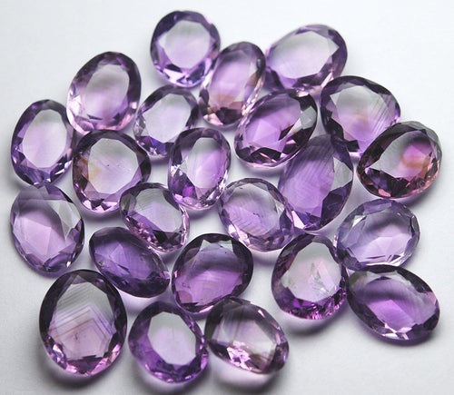 20 Amethyst Faceted Slice Shape, 11-12mm - Jalvi & Co.