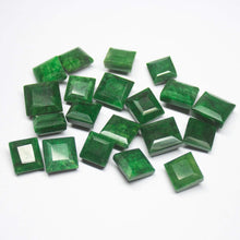 Load image into Gallery viewer, 20 pcs, 13-16mm, Green Emerald Square Mixed Cut Wholesale Gemstone Lot, Natural Emerald - Jalvi &amp; Co.