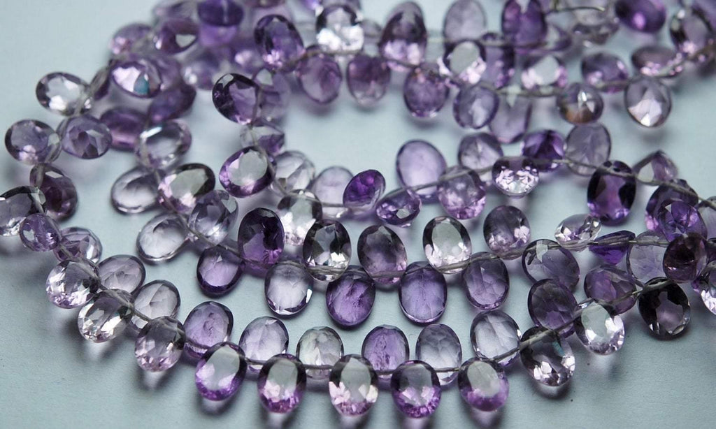 20 Pieces,Superb-Finest Quality Pink Amethyst Faceted Cut Stone Oval Shape, 8mm Size - Jalvi & Co.