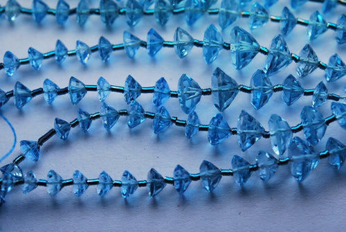 23 Pcs, Aaa Swiss Blue Topaz Micro Faceted Fancy Shape, 3.5-6mm - Jalvi & Co.
