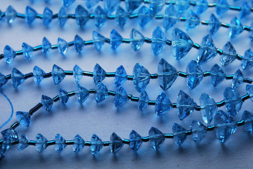 23 Pcs, Aaa Swiss Blue Topaz Micro Faceted Fancy Shape, 3.5-6mm - Jalvi & Co.