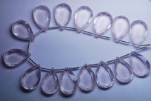 Load image into Gallery viewer, 25 Match Pair, Super Rare Aaa Natural Rose Quartz Faceted Double Cut Pear Shape Briolettes Calibrated Size 13X20mm - Jalvi &amp; Co.