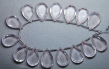 Load image into Gallery viewer, 25 Match Pair, Super Rare Aaa Natural Rose Quartz Faceted Double Cut Pear Shape Briolettes Calibrated Size 13X20mm - Jalvi &amp; Co.