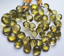 Load image into Gallery viewer, 285 Carats, 8 Inch Strand, Aaa-Honey Quartz Faceted Fancy Shape Briolettes 9-14mm Size - Jalvi &amp; Co.