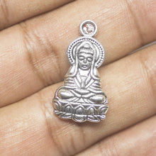 Load image into Gallery viewer, 3 Buddha Charms Antique Silver Tone Meditation Charm - Jalvi &amp; Co.