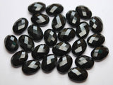 3 Match Pair-Black Onyx Faceted Oval Shape, 10X14mm Size Calibrated Size