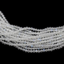 Load image into Gallery viewer, 3 Strand Rainbow Moonstone Micro Faceted Round Gemstone Loose Tiny Beads 13&quot; 2mm - Jalvi &amp; Co.