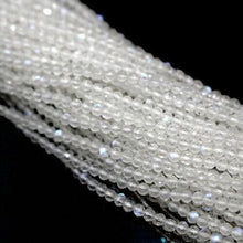 Load image into Gallery viewer, 3 Strand Rainbow Moonstone Micro Faceted Round Gemstone Loose Tiny Beads 13&quot; 2mm - Jalvi &amp; Co.