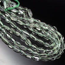 Load image into Gallery viewer, 3 Strands 13 inch, 12-13mm, Natural Green Amethyst Smooth Oval Shape Gemstone Beads - Jalvi &amp; Co.