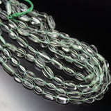 3 Strands 13 inch, 12-13mm, Natural Green Amethyst Smooth Oval Shape Gemstone Beads