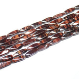 3 Strands Red Twisted Tiger Eye Smooth Tube Gemstone Beads Strand 13