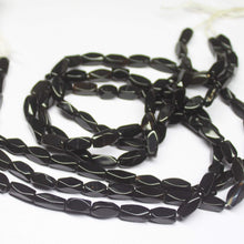 Load image into Gallery viewer, 3 x 14 inch, 8mm 10.5mm, Black Onyx Faceted Rondelle Beads, Onyx Beads - Jalvi &amp; Co.