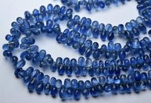 Load image into Gallery viewer, 30 Pcs, Finest Quality, Natural Blue Kyanite Faceted Tear Drops, 8-6mm Size - Jalvi &amp; Co.