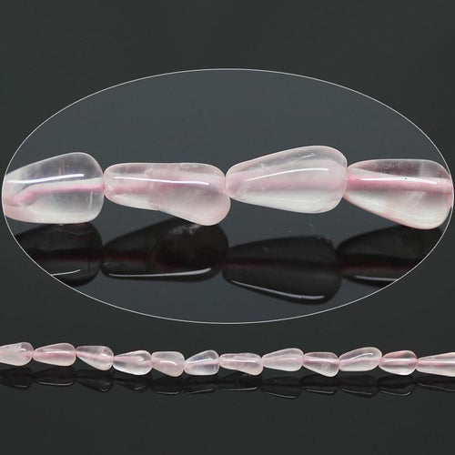 30 Strand Pink Rose Quartz Smooth Tear Drops Loose Ball Spacer Beads 9mm 10mm 13
