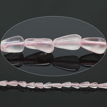 Load image into Gallery viewer, 30 Strand Pink Rose Quartz Smooth Tear Drops Loose Ball Spacer Beads 9mm 10mm 13&quot; - Jalvi &amp; Co.