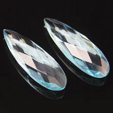 Load image into Gallery viewer, 30x10mm 2pc Sky Blue Topaz Quartz Faceted Pear Drop Beads - Jalvi &amp; Co.