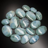 398 carats , Natural AA Grade Larimar Oval Smooth Cabochon Loose Wholesale Lot