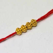 Load image into Gallery viewer, 4.2mm 18k Solid Yellow Gold Fancy Bali Spacer Findings Beads Pair - Jalvi &amp; Co.