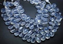 Load image into Gallery viewer, 4 Inch Strand, 15 Finest Ice Quartz Smooth Pear Shape Briolette&#39;s, 14-15mm - Jalvi &amp; Co.