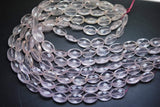 4 Inch Strand,Super Rare Aaa Natural Rose Quartz Faceted Oval Shape Briolettes Calibrated Size 10X14mm