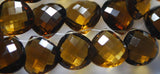 4 Match Pair, Super Rare AAA Honey Quartz Faceted Heart Briolette's Calibrated Size 14mm