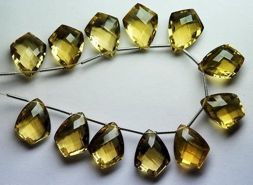 4 Match Pair, Super Rare Aaa Natural Beer Quartz Faceted Fancy Shape Briolettes Calibrated Size 8X12mm - Jalvi & Co.