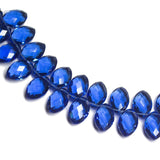 4 matching pair, Natural Tanzanite Quartz Faceted Marquise Beads 12x8mm