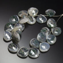 Load image into Gallery viewer, 4&quot; Natural Bi Color Solar Quartz Faceted Heart Drop Briolette Beads 10-11mm - Jalvi &amp; Co.