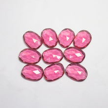 Load image into Gallery viewer, 4 Pcs Rubellite Pink Quartz Checker Fancy Oval Shape Loose Gemstone 22x16mm - Jalvi &amp; Co.