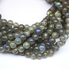 Load image into Gallery viewer, 4 Strand Labradorite Natural Smooth Round Loose Gemstone Beads 14&quot; 6mm - Jalvi &amp; Co.