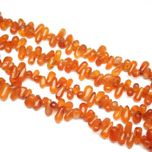 Load image into Gallery viewer, 4 Strand Natural Carnelian Smooth Tear Gemstone Loose Spacer Beads 14" 6mm 11mm - Jalvi &amp; Co.