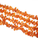 4 Strand Natural Carnelian Smooth Tear Gemstone Loose Spacer Beads 14