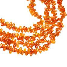 Load image into Gallery viewer, 4 Strand Natural Carnelian Smooth Tear Gemstone Loose Spacer Beads 14" 6mm 11mm - Jalvi &amp; Co.