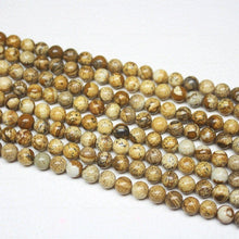 Load image into Gallery viewer, 4 Strand Natural Picture Jasper Smooth Ball Round Loose Spacer Beads 15&quot; 6mm - Jalvi &amp; Co.