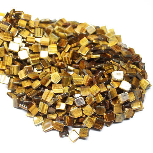 4 Strand Natural Tiger Eye Smooth Kite Gemstone Beads Strand 6mm 7mm 13