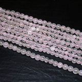 4 Strand Rose Quartz Smooth Round Ball Loose Gemstone Spacer Beads 13