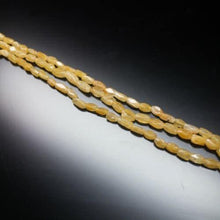 Load image into Gallery viewer, 4 Strand Yellow Jade Faceted Rectangle Nugget Gemstone Loose Beads 14&quot; 5mm 7mm - Jalvi &amp; Co.