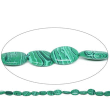 Load image into Gallery viewer, 4 Strands Green Malachite Smooth Polished Oval Gemstone Loose Beads 8mm 11mm 13&quot; - Jalvi &amp; Co.