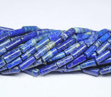 3 Strands Lapis Lazuli Smooth Tube Gemstone Loose Beads Strand 10mm 11mm 13